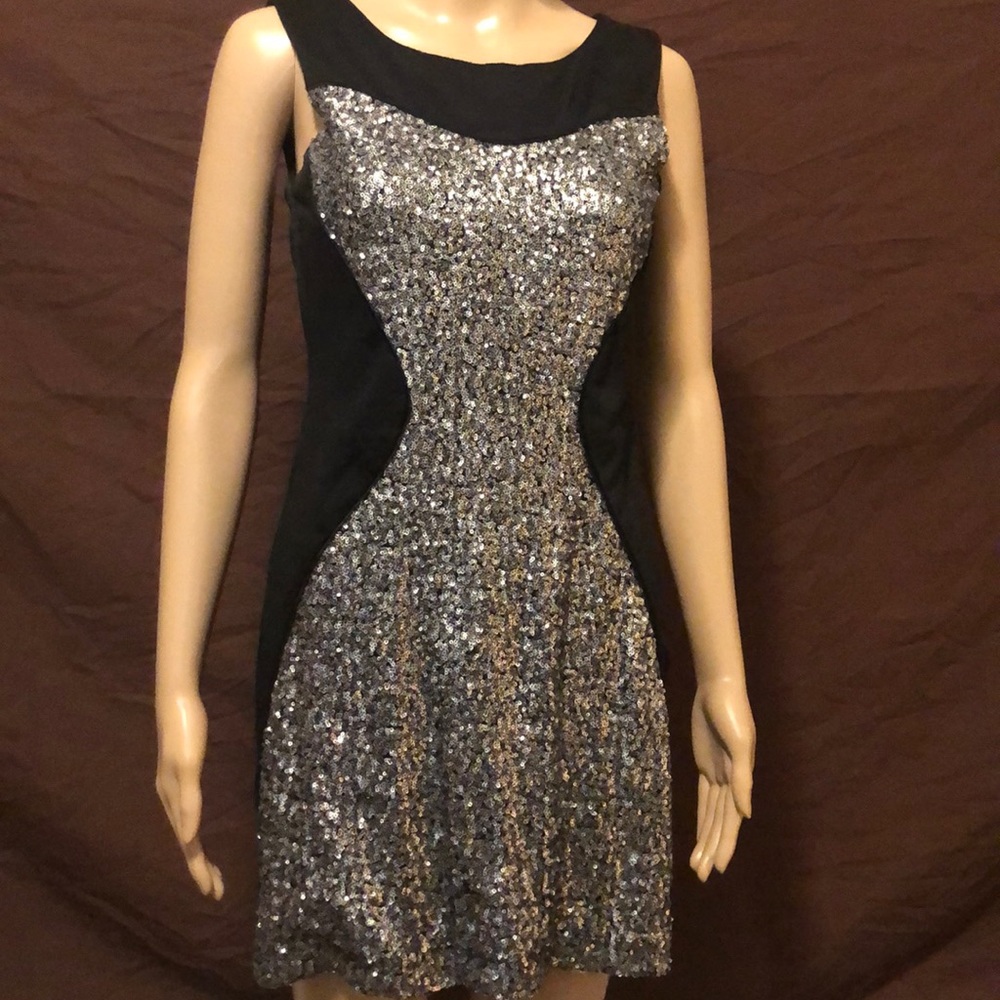 Black Sequenced Dress
